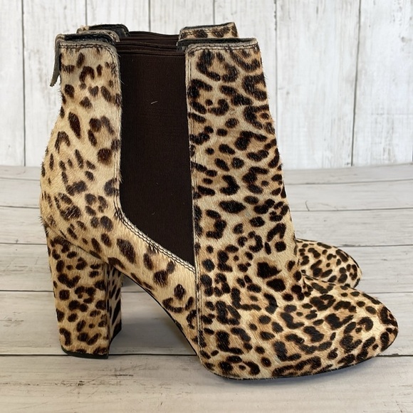 Sam Edelman Cheetah Print Heeled Ankle Bootie - Picture 12 of 15